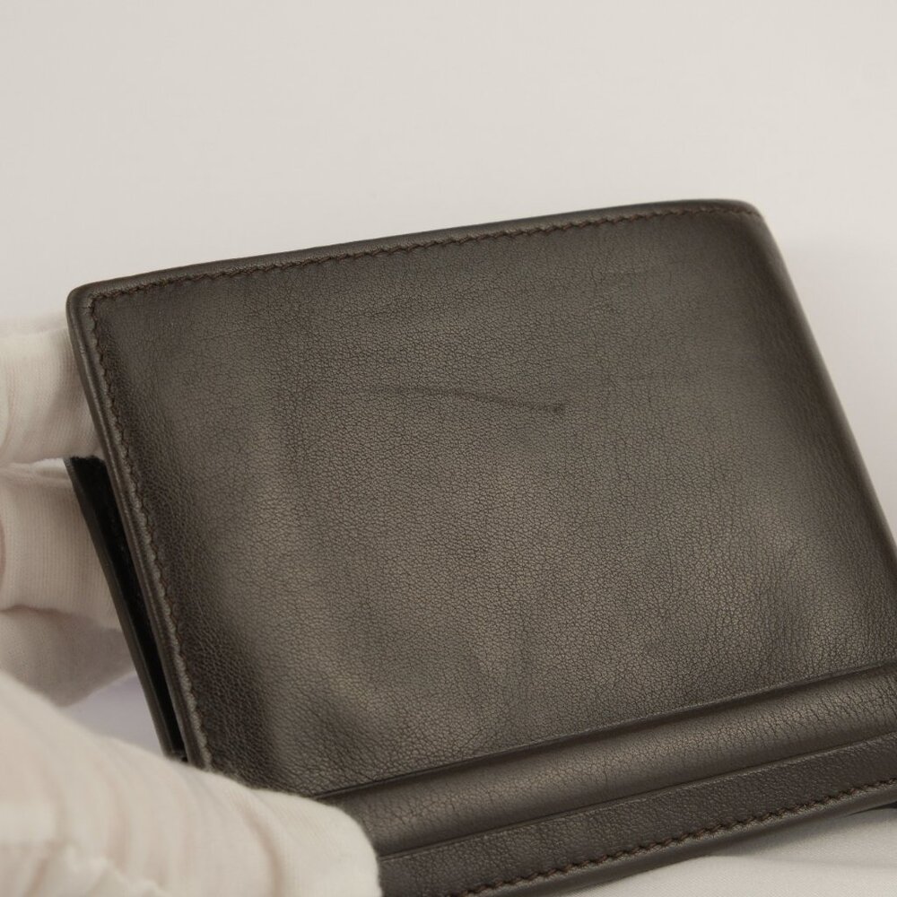 Ferragamo Smooth Leather Bifold Wallet, Dark Brown - Picture 11 of 11